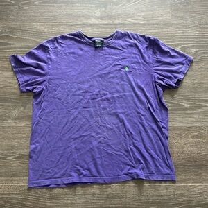 Vintage purple and green polo t shirt
